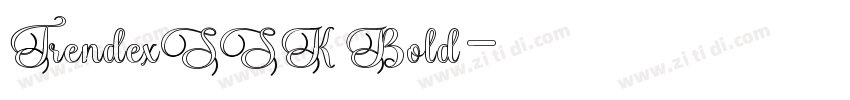 TrendexSSK Bold字体转换